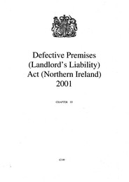 Defective Premises (Landlord's Liability) Act (Northern Ireland) 2001