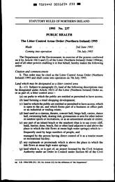 Litter Control Areas Order (Northern Ireland) 1995