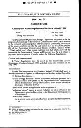 Countryside Access Regulations (Northern Ireland) 1996