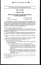 Habitat Improvement (Amendment) Regulations (Northern Ireland) 1996