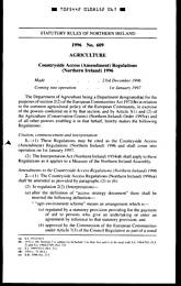 Countryside Access (Amendment) Regulations (Northern Ireland) 1996