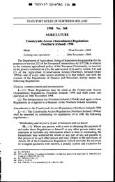 Countryside Access (Amendment) Regulations (Northern Ireland) 1998