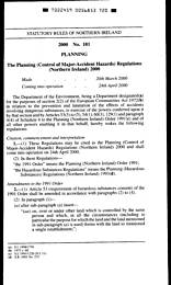 Planning (Control of Major-Accident Hazards) Regulations (Northern Ireland) 2000