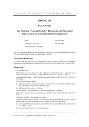 Planning (National Security Directions and Appointed Representatives) Rules (Northern Ireland) 2006