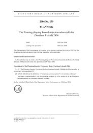 Planning (Inquiry Procedure) (Amendment) Rules (Northern Ireland) 2006
