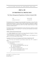 Waste Management Regulations (Northern Ireland) 2006