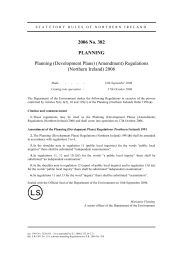Planning (Development Plans) (Amendment) Regulations (Northern Ireland) 2006