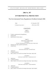 Environmental Noise Regulations (Northern Ireland) 2006