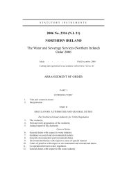 Water and Sewerage Services (Northern Ireland) Order 2006. (N.I.21)