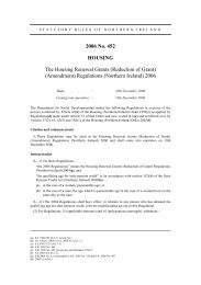 Housing Renewal Grants (Reduction of Grant) (Amendment) Regulations (Northern Ireland) 2006