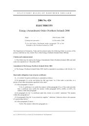 Energy (Amendment) Order (Northern Ireland) 2006