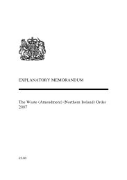 Explanatory Memorandum to the Waste (Amendment) (Northern Ireland) Order 2007. (N.I.3). SI 2007/611