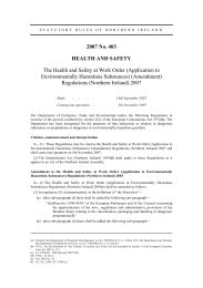 Health and Safety at Work Order (Application to Environmentally Hazardous Substances) (Amendment) Regulations (Northern Ireland) 2007