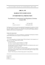 Radioactive Contaminated Land Regulations (Northern Ireland) 2006