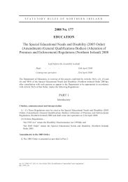 Special Educational Needs and Disability (2005 Order) (Amendment) (General Qualifications Bodies) (Alteration of Premises and Enforcement) Regulations (Northern Ireland) 2008