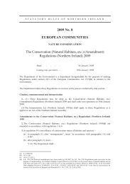 Conservation (Natural Habitats, etc.) (Amendment) Regulations (Northern Ireland) 2009