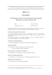 Planning (Control of Advertisements) (Amendment) Regulations (Northern Ireland) 2009