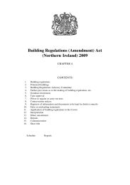 Building Regulations (Amendment) Act (Northern Ireland) 2009