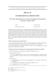 Waste Management Licensing (Amendment) Regulations (Northern Ireland) 2009