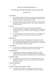 Explanatory Memorandum to the Traffic Signs Regulations (Amendment) Regulations (Northern Ireland) 2009. SR 2009/221