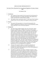 Explanatory Memorandum to the Street Works (Inspection Fees) (Amendment) Regulations (Northern Ireland) 2009. SR 2009/292