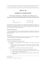 Energy Performance of Buildings (Certificates and Inspections) (Amendment) Regulations (Northern Ireland) 2009