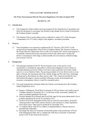 Explanatory Memorandum to the Water Environment (Floods Directive) Regulations (Northern Ireland) 2009. SR 2009/376
