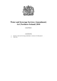 Water and Sewerage Services (Amendment) Act (Northern Ireland) 2010