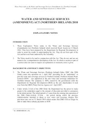 Explanatory Notes to the Water and Sewerage Services (Amendment) Act (Northern Ireland) 2010. Ch 5