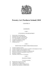 Forestry Act (Northern Ireland) 2010