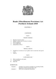 Roads (Miscellaneous Provisions) Act (Northern Ireland) 2010