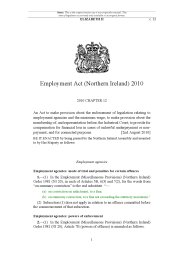 Employment Act (Northern Ireland) 2010