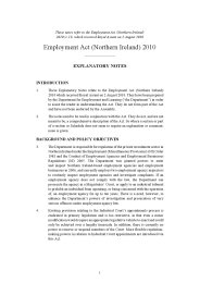 Explanatory Notes to the Employment Act (Northern Ireland) 2010. Chapter 12