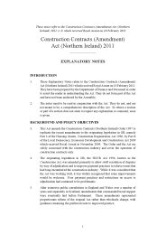 Explanatory Notes to the Construction Contracts (Amendment) Act (Northern Ireland) 2011. 2011 Ch 4
