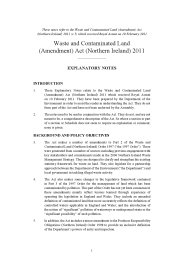 Explanatory Notes to the Waste and Contaminated Land (Amendment) Act (Northern Ireland) 2011. 2011 Ch 5