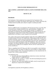 Explanatory Memorandum to the Landfill (Amendment) Regulations (Northern Ireland) 2011. SR 2011/101