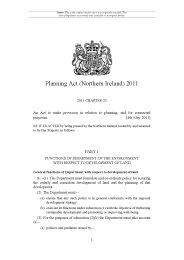 Planning Act (Northern Ireland) 2011