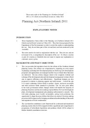 Explanatory Notes to the Planning Act (Northern Ireland) 2011. 2011 Ch 25