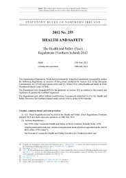 Health and Safety (Fees) Regulations (Northern Ireland) 2012