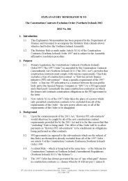 Explanatory Memorandum to the Construction Contracts Exclusion Order (Northern Ireland) 2012. SR 2012/366