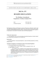 Building (Amendment) Regulations (Northern Ireland) 2012