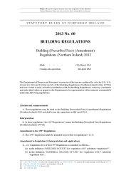 Building (Prescribed Fees) (Amendment) Regulations (Northern Ireland) 2013
