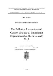 Pollution Prevention and Control (Industrial Emissions) Regulations (Northern Ireland) 2013