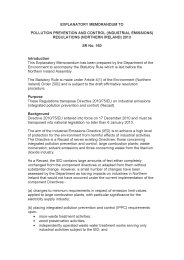 Explanatory Memorandum to the Pollution Prevention and Control (Industrial Emissions) Regulations (Northern Ireland) 2013. SR 2013/160