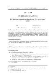 Building (Amendment) Regulations (Northern Ireland) 2014