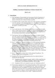 Explanatory Memorandum to the Building (Amendment) Regulations (Northern Ireland) 2014. SR 2014/44