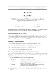 Planning (Control of Advertisements) (Amendment) Regulations (Northern Ireland) 2014