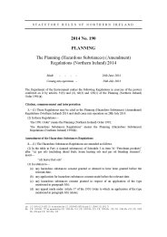 Planning (Hazardous Substances) (Amendment) Regulations (Northern Ireland) 2014