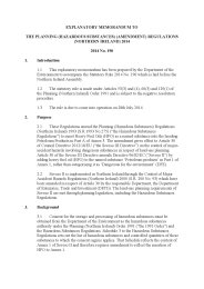 Explanatory Memorandum to the Planning (Hazardous Substances) (Amendment) Regulations (Northern Ireland) 2014. SR 2014/190