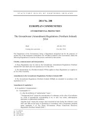 Groundwater (Amendment) Regulations (Northern Ireland) 2014